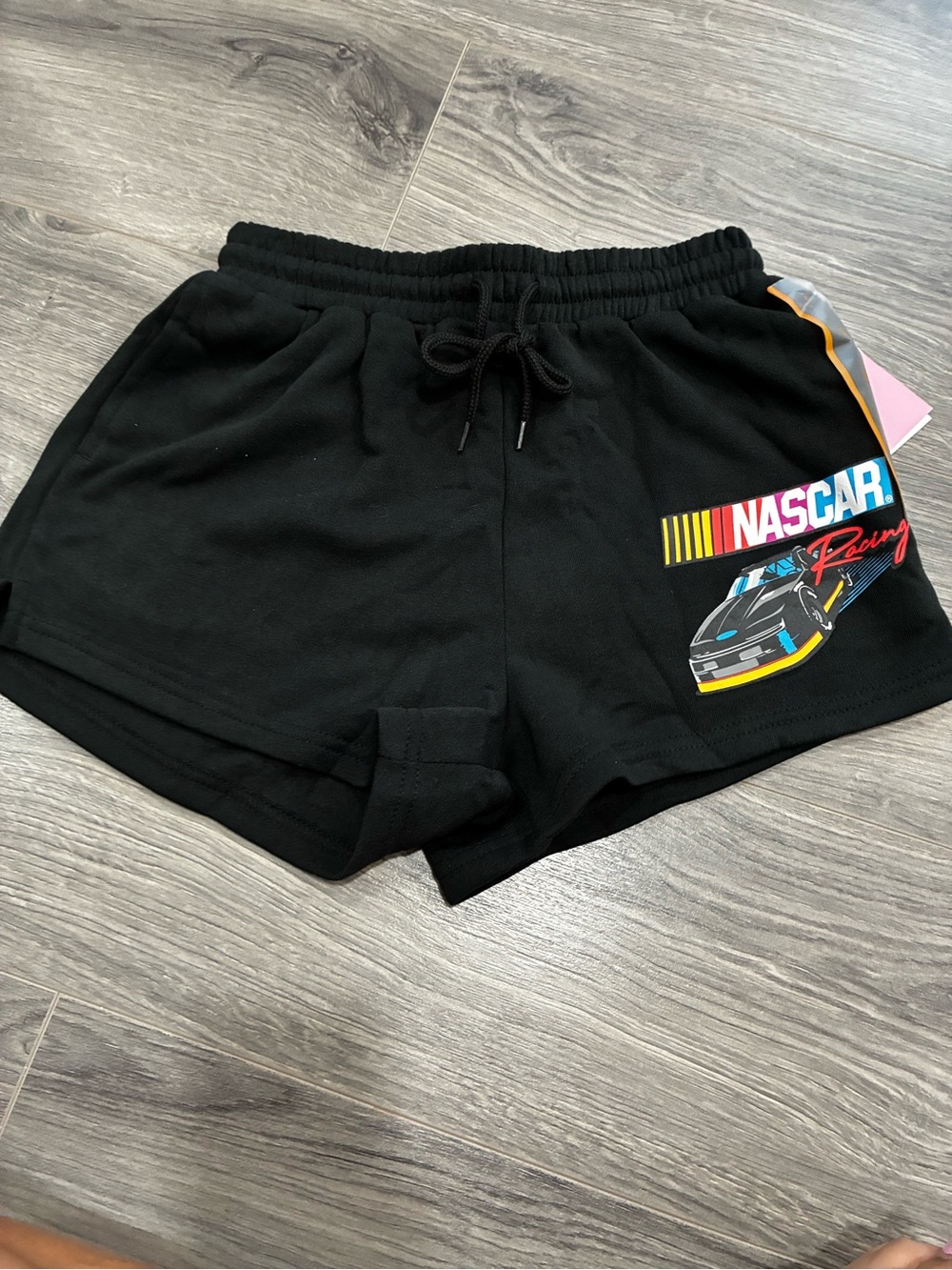 Nascar Black Women’s Racing Logo Athletic Shorts Small